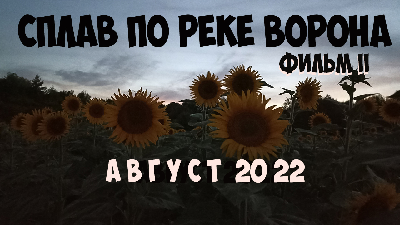 Байдарочный поход по реке Ворона в августе 2022. Песни и конкурсы на дневке