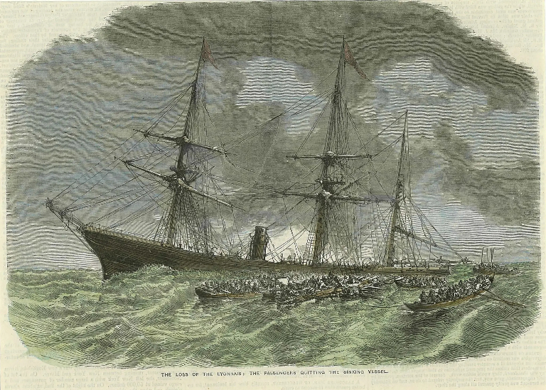 На дне Атлантики нашли пароход-парусник, затонувший в 1856 году