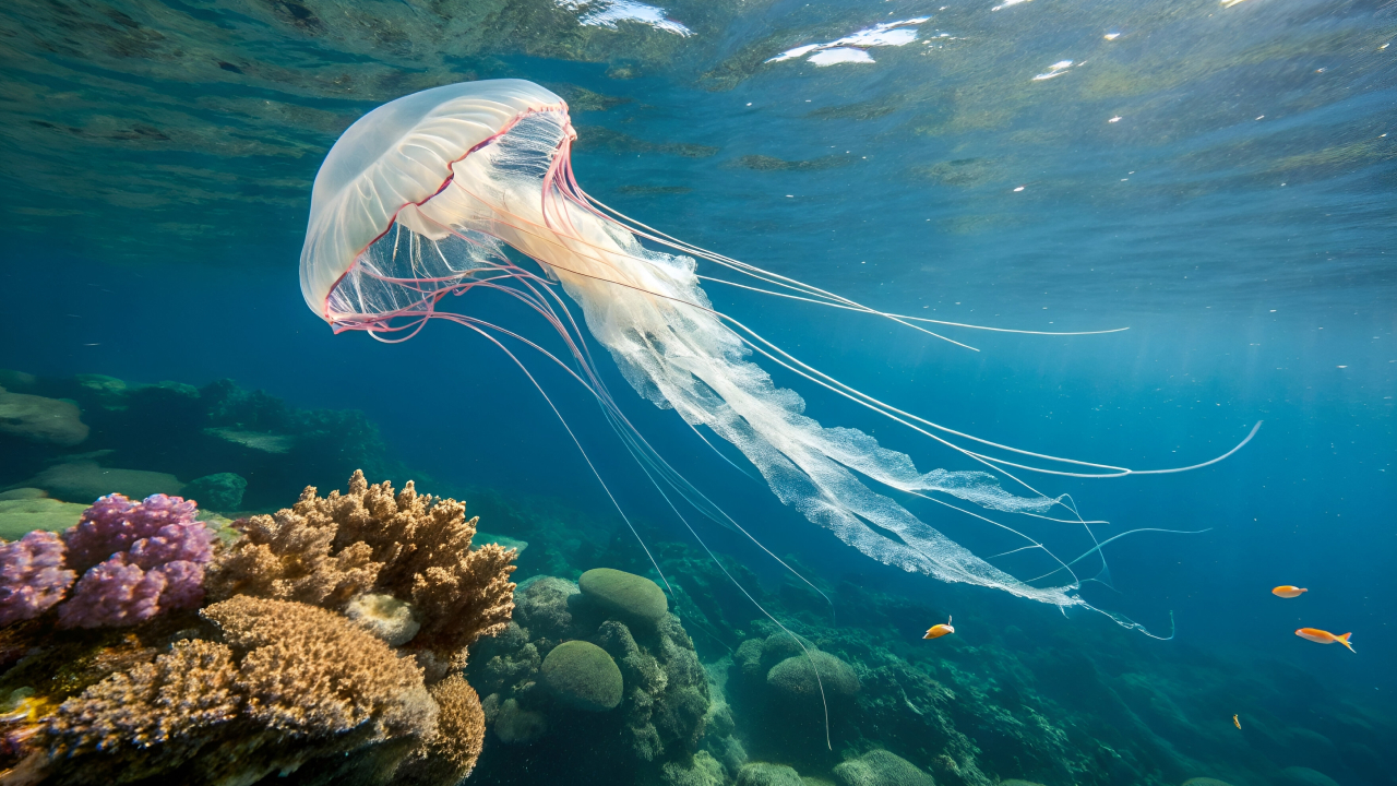 Шлем с полумесяцем: новый вид ядовитых медуз открыли в Тихом океане