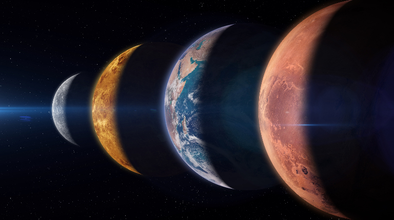 Как планеты Солнечной системы вращаются почти в одной плоскости