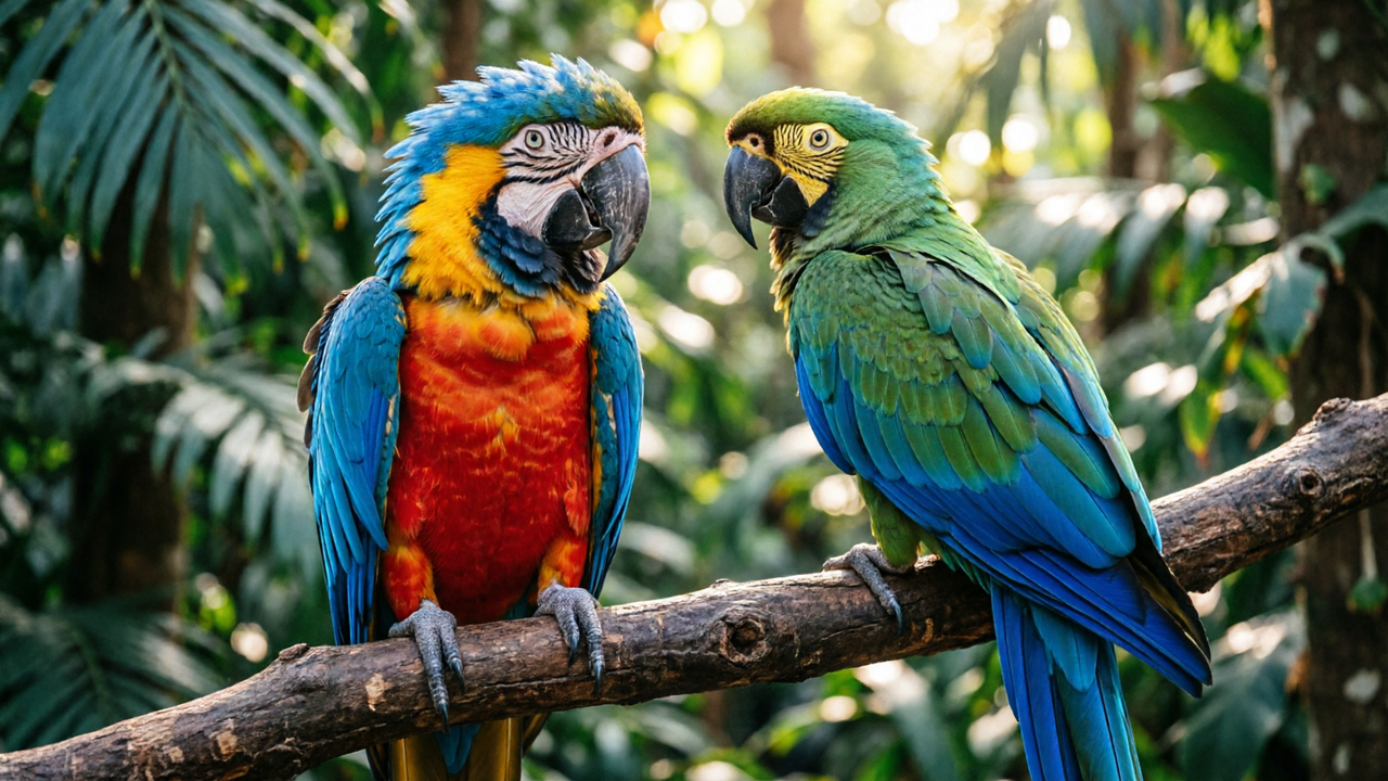 Исследование показало, что попугаи способны называть друг друга по имени