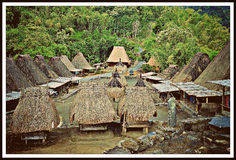 Индонезия. Так выглядят деревни народности нгада