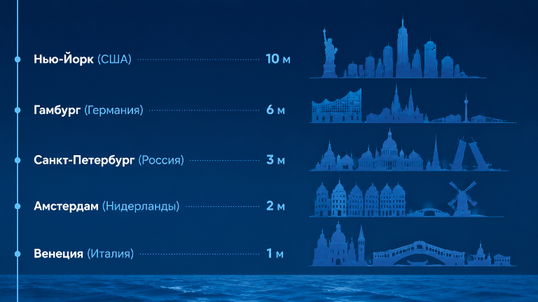 Города, которые могут скоро уйти под воду