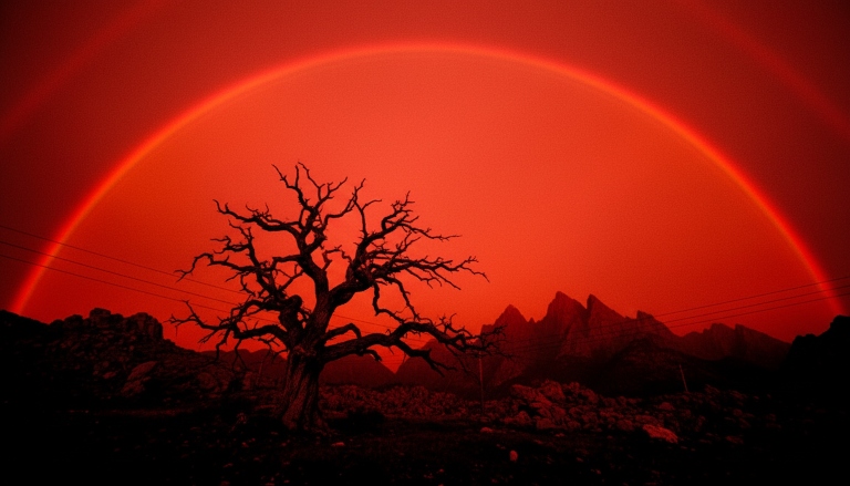 Когда бывает одноцветная радуга