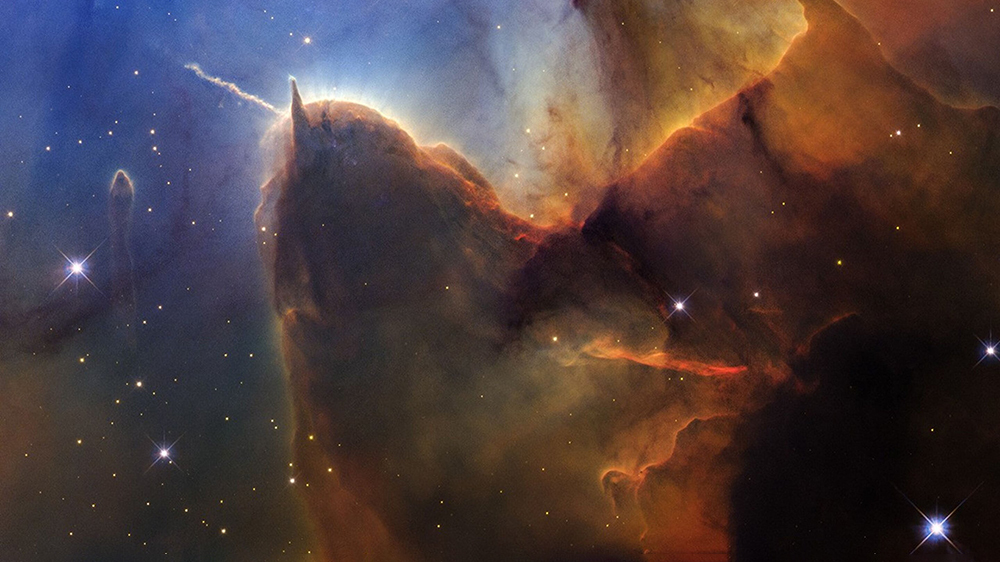 Телескоп Хаббла показал «подводный пейзаж» из молодых звезд