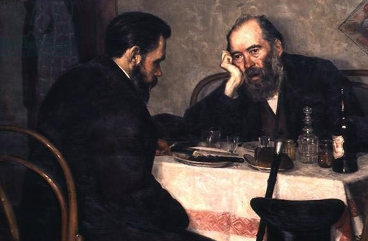 «Встреча друзей». П. А. Нилус, 1892 год