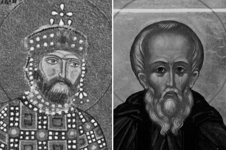 Константин IX Мономах и Андрей Рублев