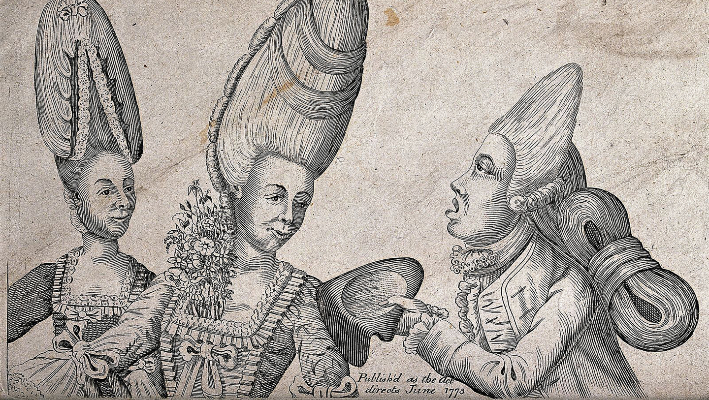 Екатерина Вторая, парики, мода