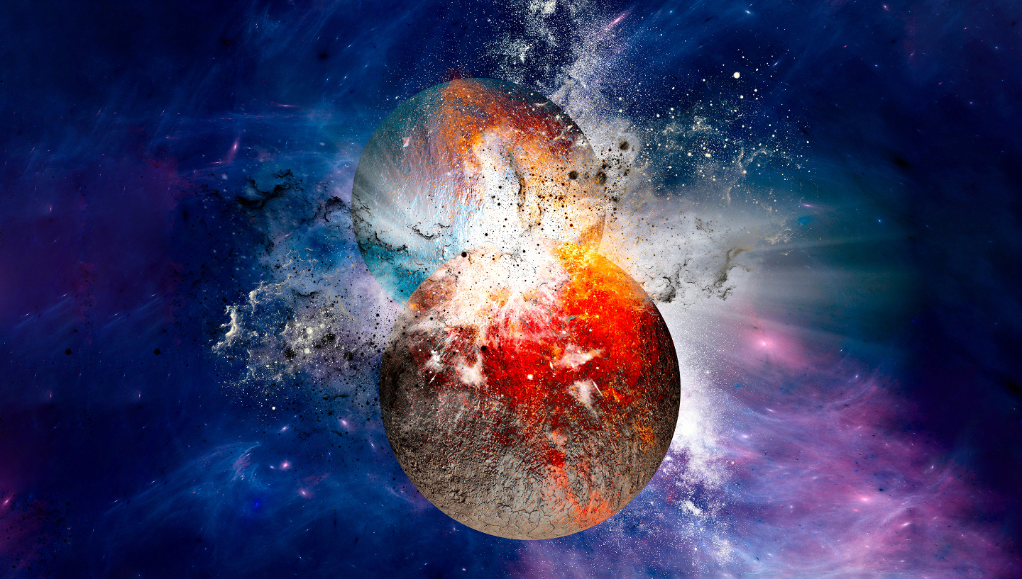 Столкновение Земли с Теей