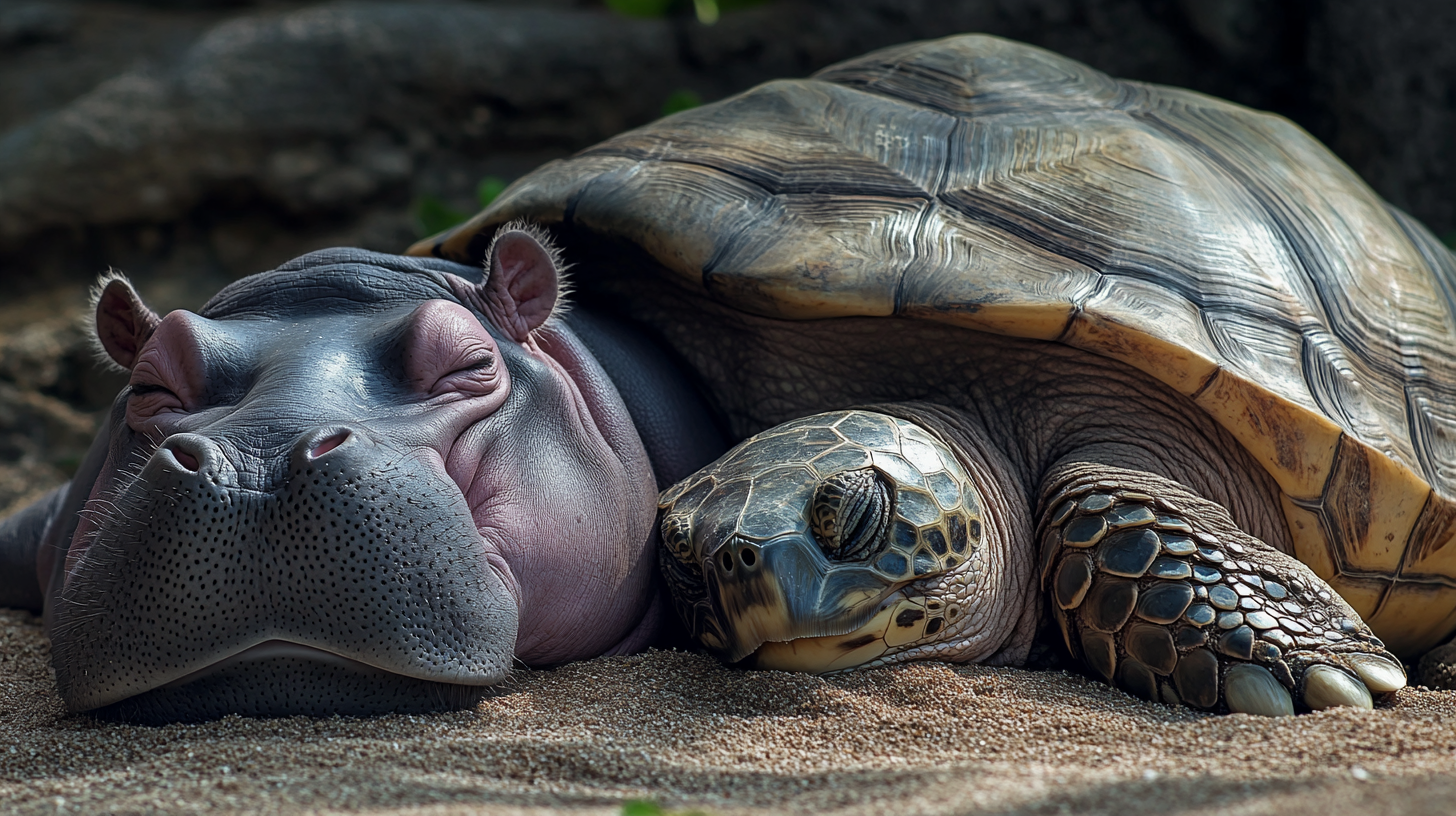 бегемот и черепаха