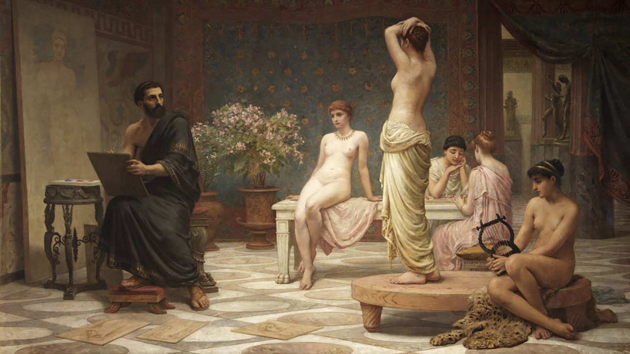 Высокопоставленные мужчины в течении дня обучались рисунку