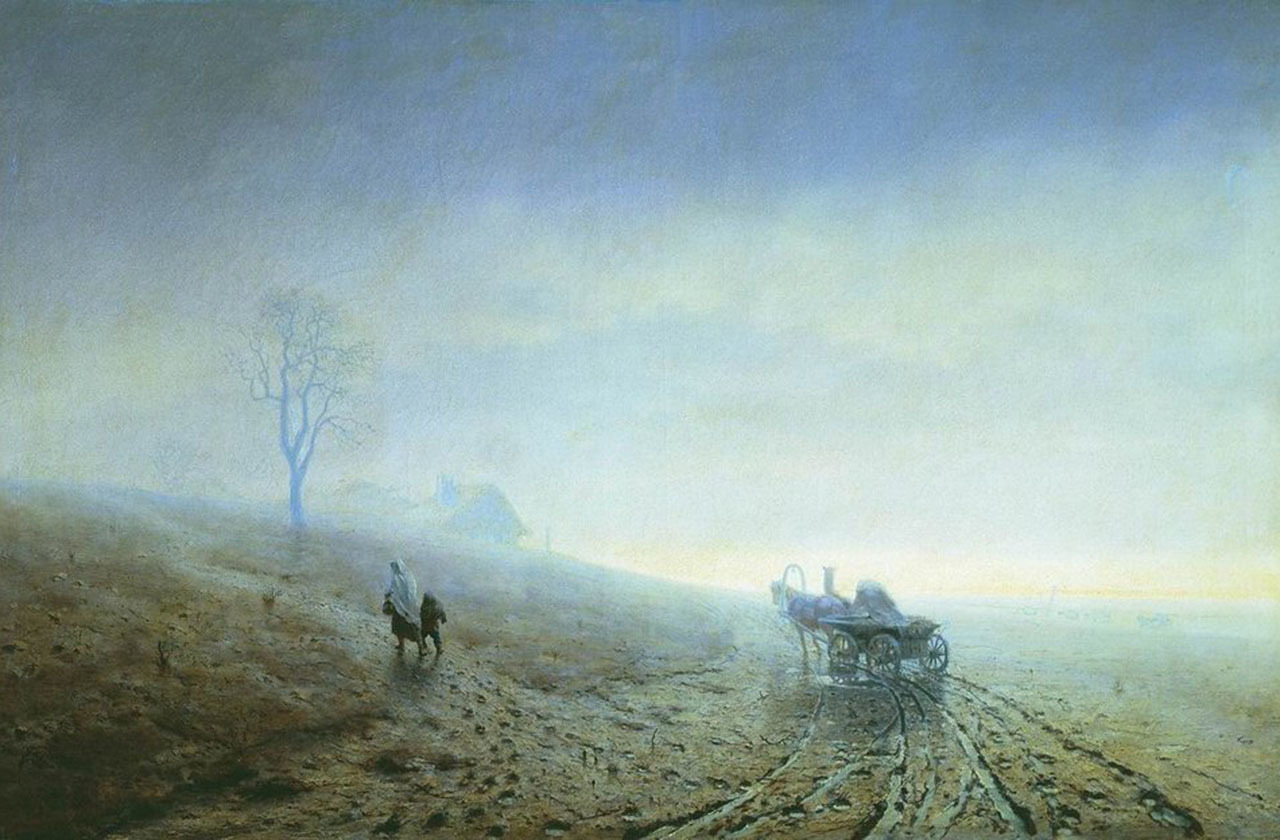 «Осенняя распутица». А. И. Куинджи, 1870 год