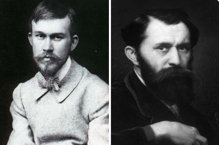 Борис Кустодиев и Василий Перов