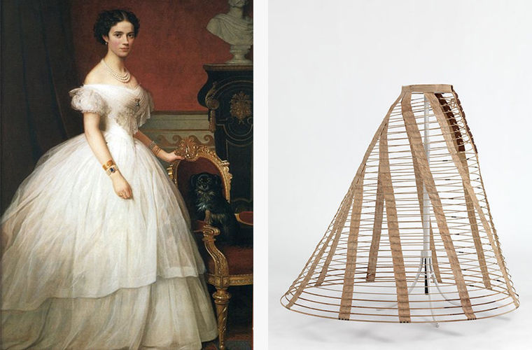 Датская принцесса Мария Дагмар и ее кринолин