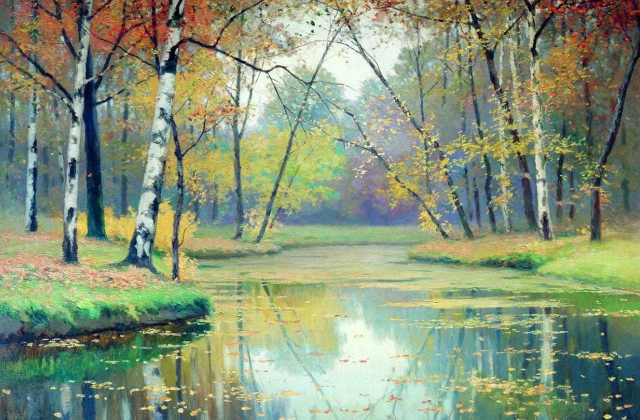 Осень». Е. Е. Волков, 1897 год