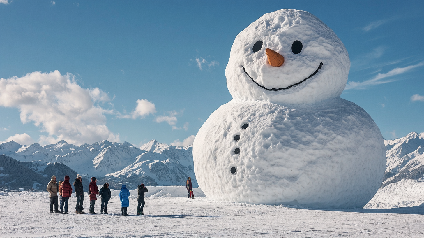 Самый большой снеговик
