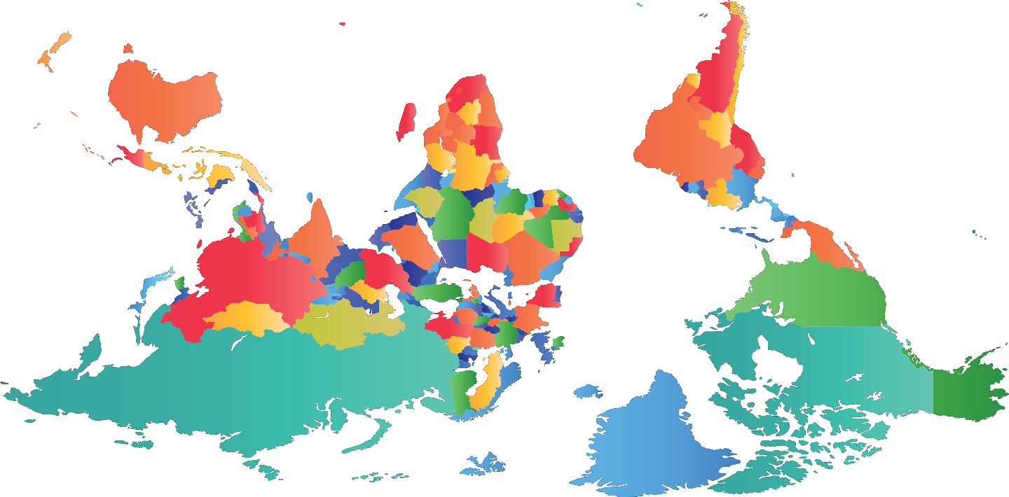 австралийская карта мира